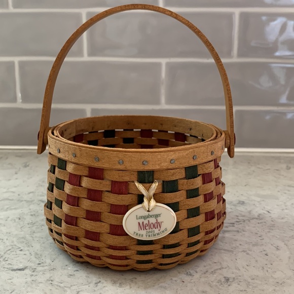 Longaberger 2003 Melody basket, liner, fabric liner - Picture 12 of 15